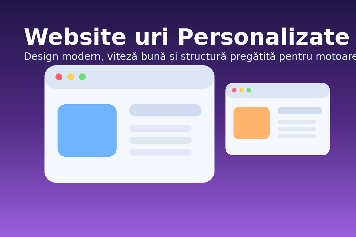Creare website personalizat, rapid și optimizat SEO